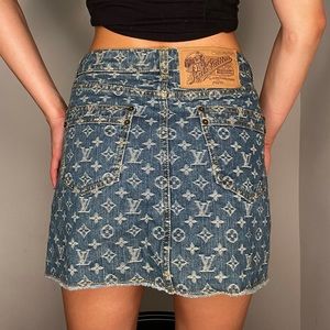 ON HOLD! louis vuitton monogram skirt